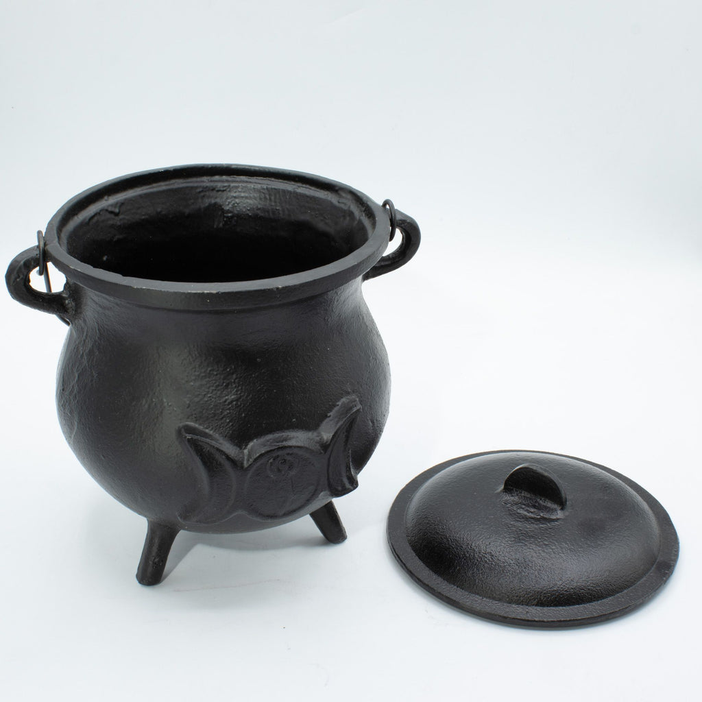 Extra veľký liatinový kotlík s trojitým mesiacom 23x18cm (minimálne 4kg)