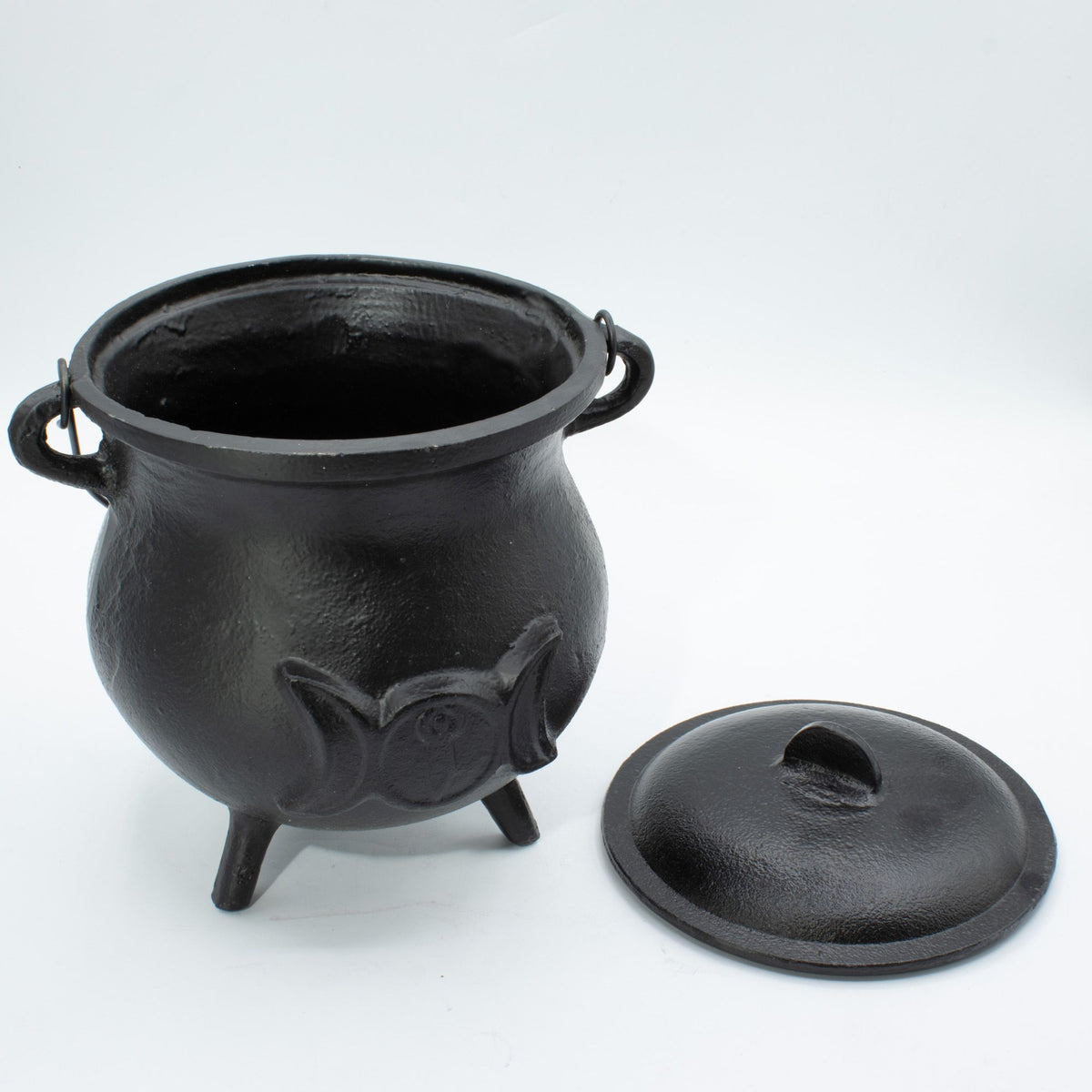 Extra nagy öntöttvas üst hármas hold motívummal 23x18 cm (legalább 4 kg)