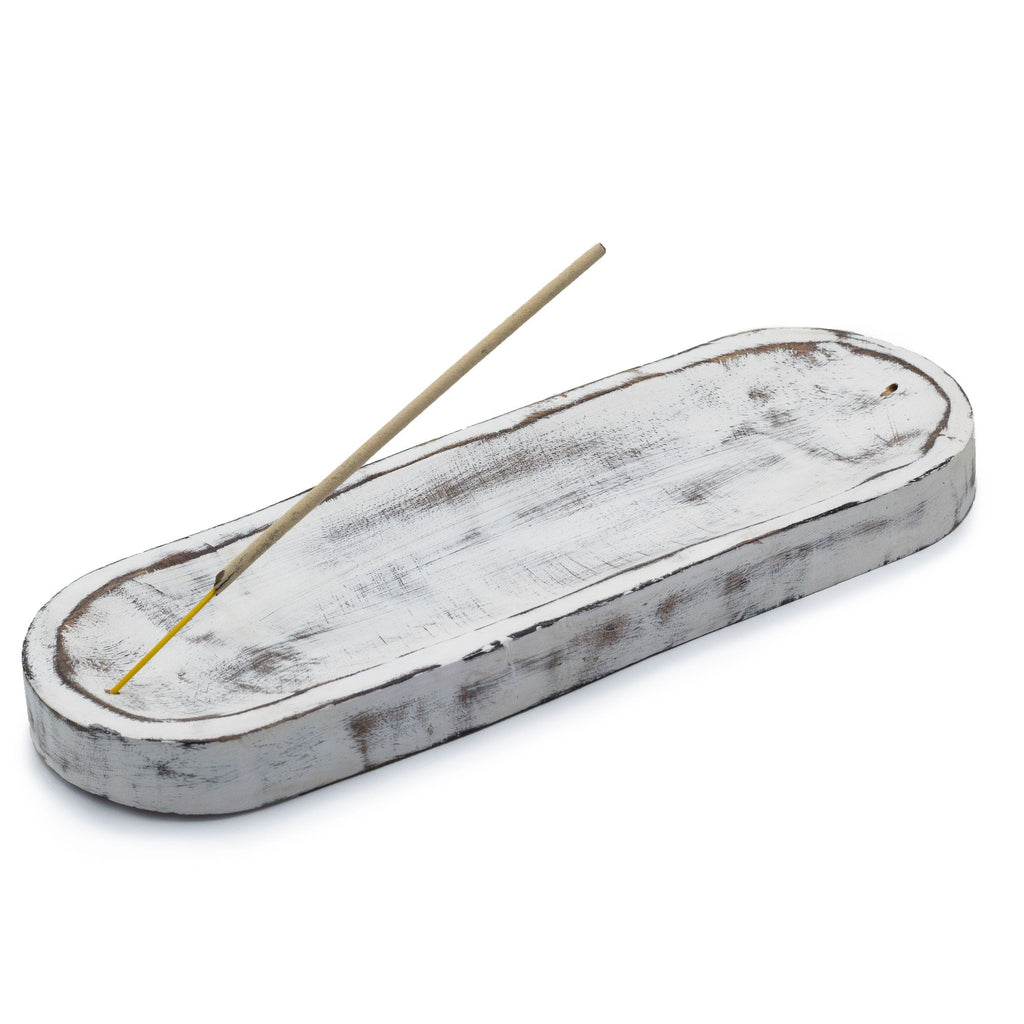 Nagy füstölőtálca 30x10 cm - Klasszikus fehérített
