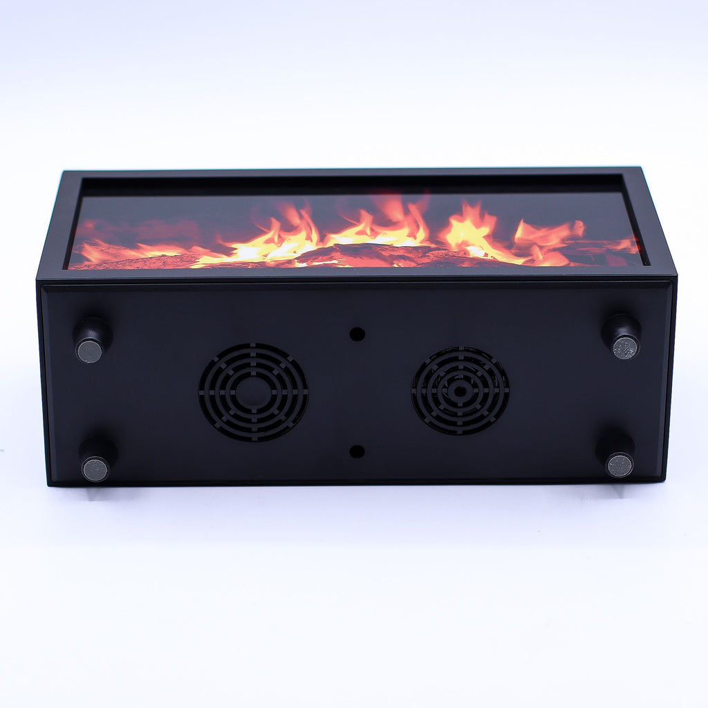 Aroma difuzér s efektom plameňa a spevom vtákov – čierny – USB – zmena farieb