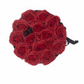 Seifenblumen-Geschenkstrauß - 14 rote Rosen - Rund