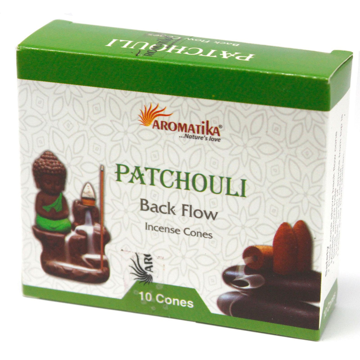 Aromatica visszafolyós füstölőkúp – pacsuli