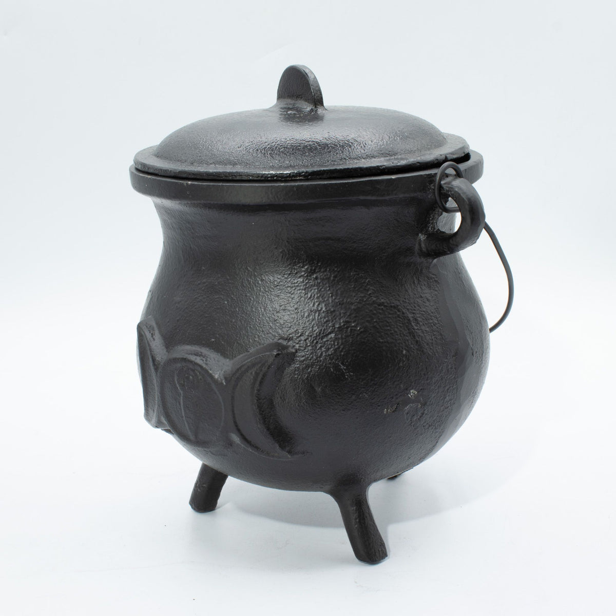Extra nagy öntöttvas üst hármas hold motívummal 23x18 cm (legalább 4 kg)