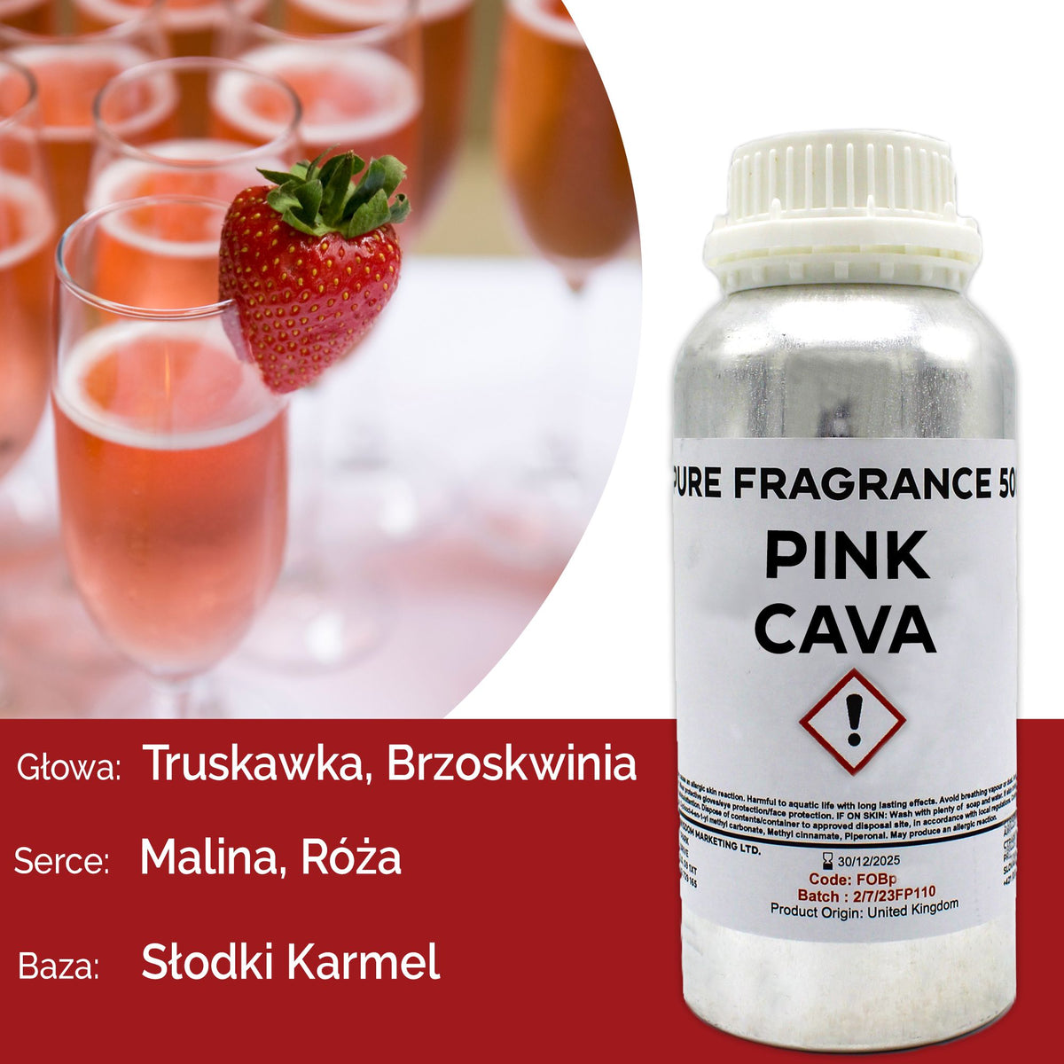 Pink Cava tiszta parfümolaj - 500 ml