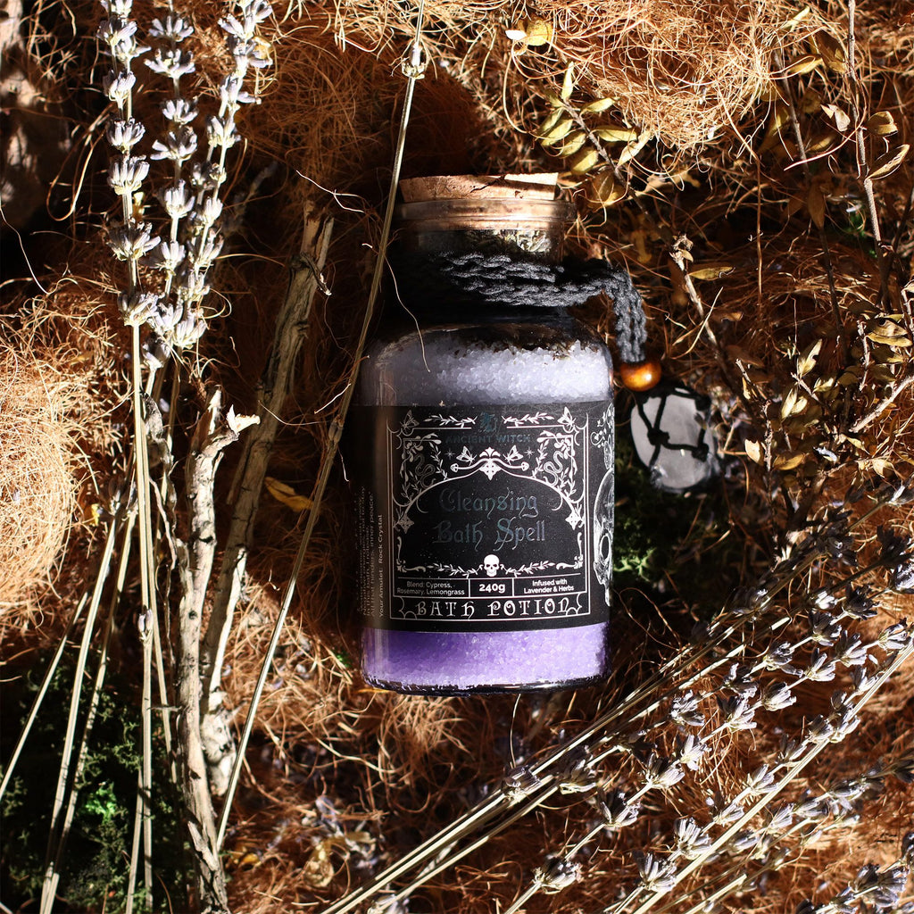 Ancient Witch fürdővarázs-főzet és hegyikristály amulett - Tisztítás