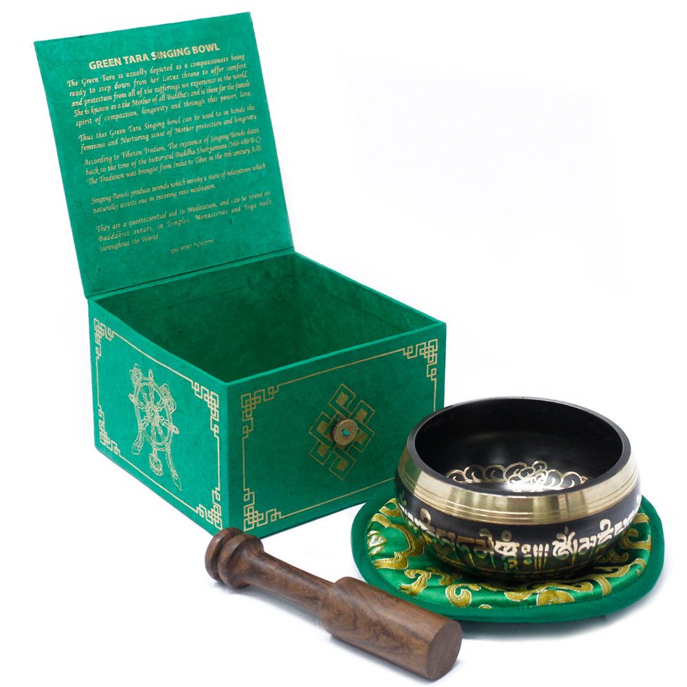 Klangschalen-Set Grüne Tara 10cm (min. 380g)