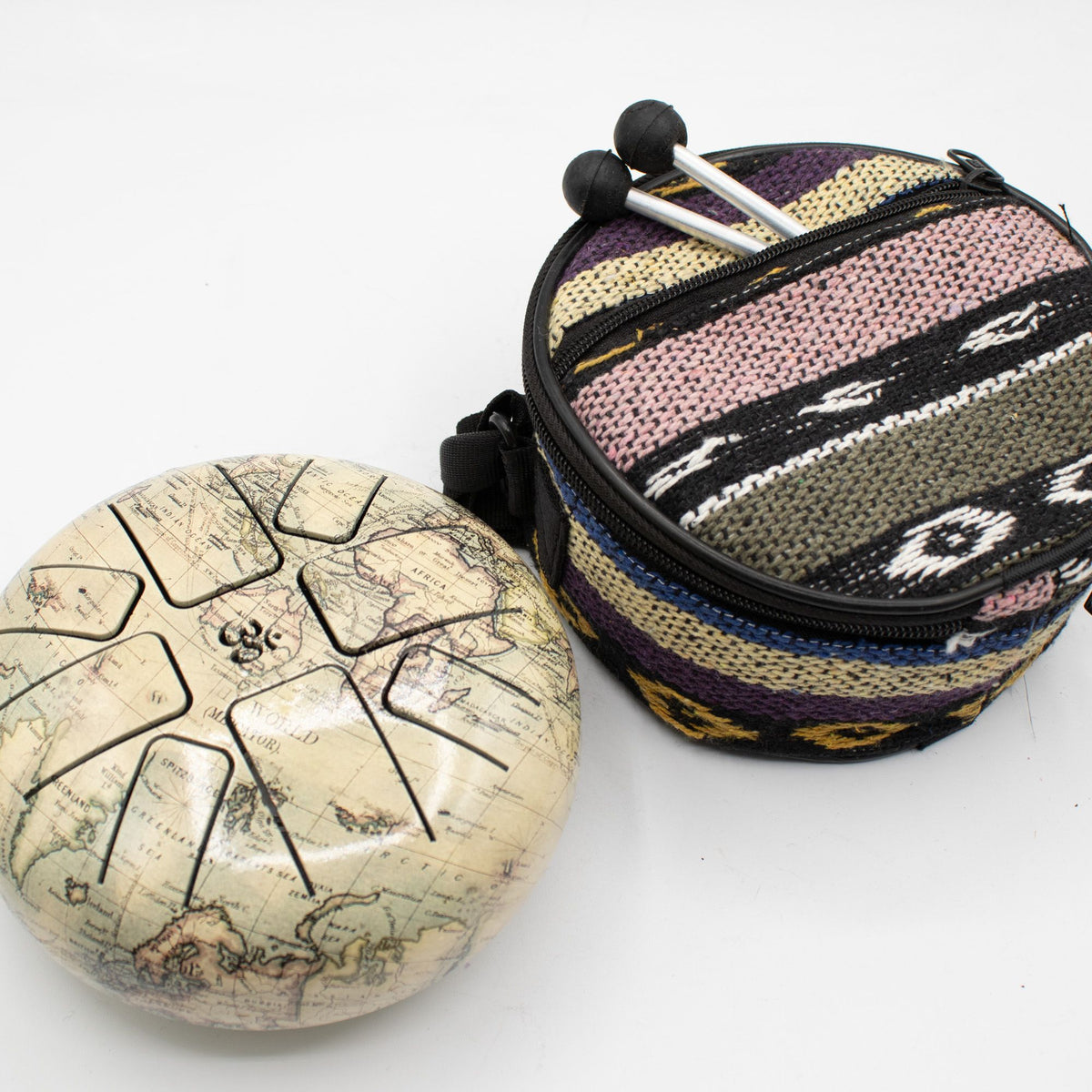 Nízký střední buben Happy Drum – Atlas – 14x7cm