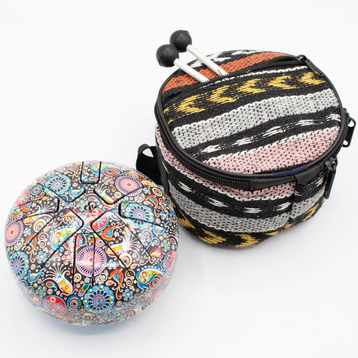 Kleine Happy Drum Mehrfarbig - 13x9cm