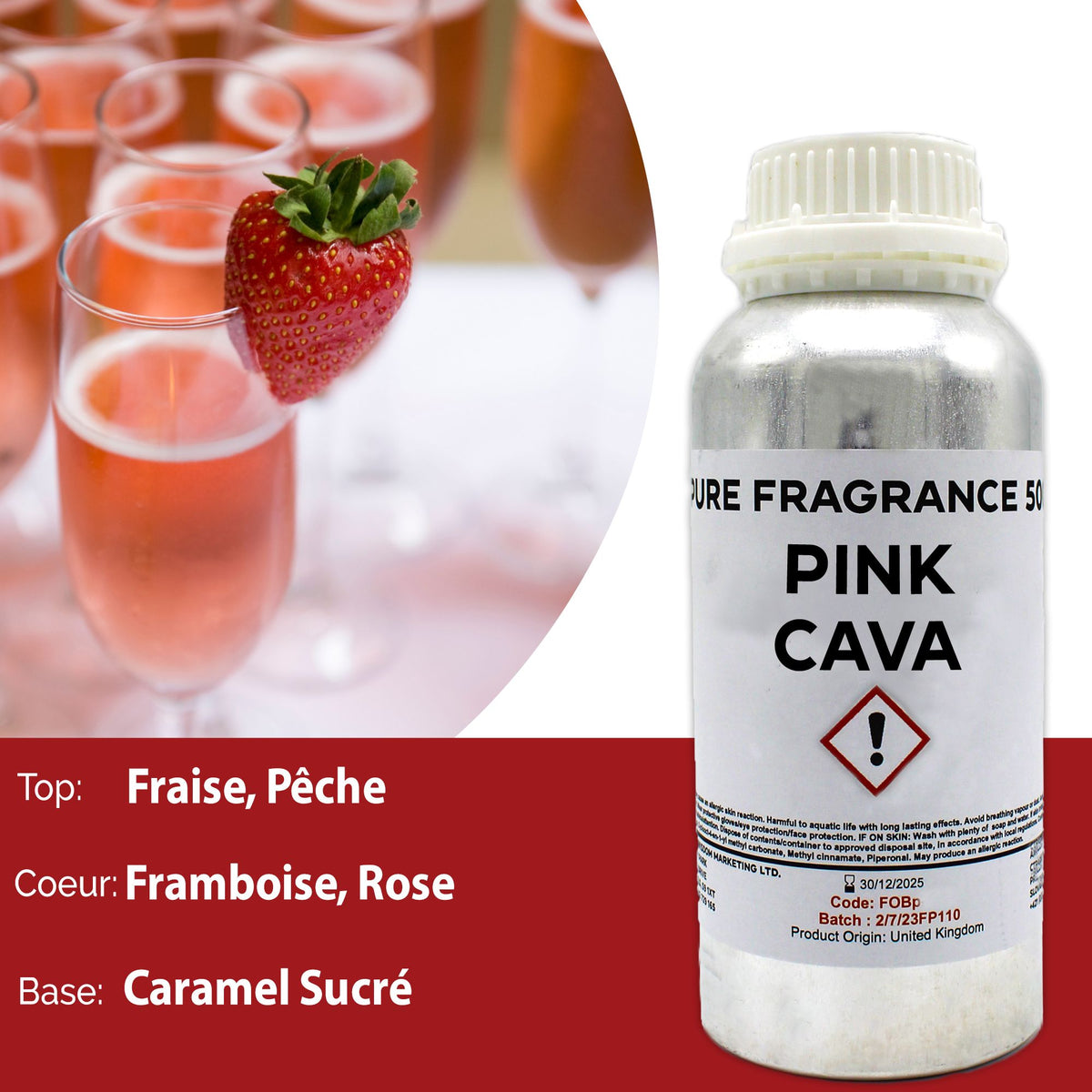 Pink Cava tiszta parfümolaj - 500 ml