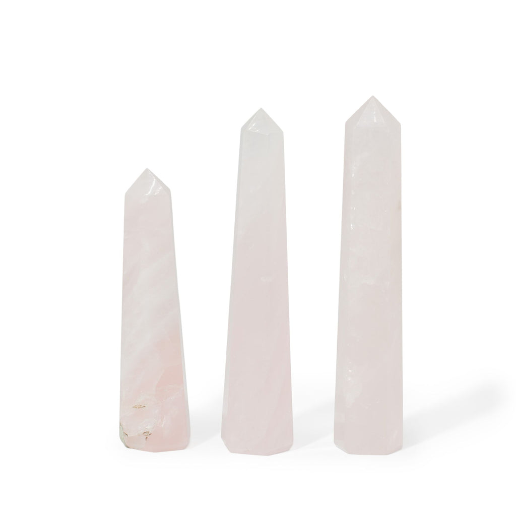 Šesťhranný kamienkový obelisk cca 11cm – ruženín