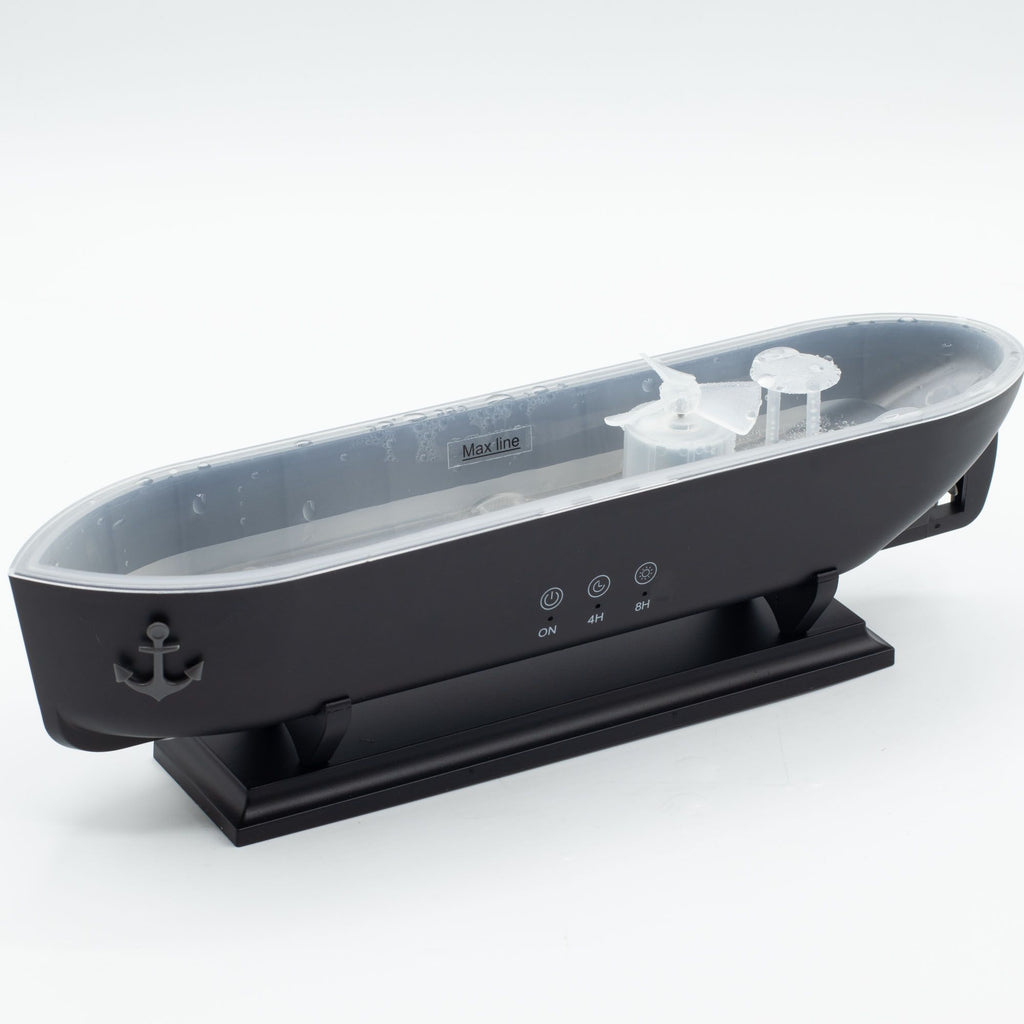Aroma-Diffuser Schiffsmodell mit Dampfwolken-Effekt und farbwechselnder LED