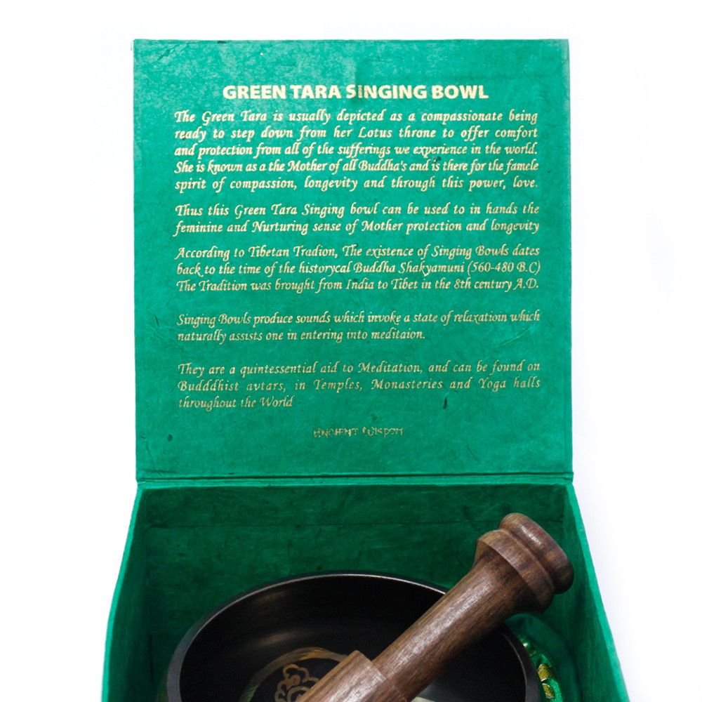 Klangschalen-Set Grüne Tara 10cm (min. 380g)