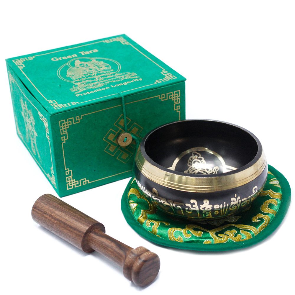 Klangschalen-Set Grüne Tara 10cm (min. 380g)