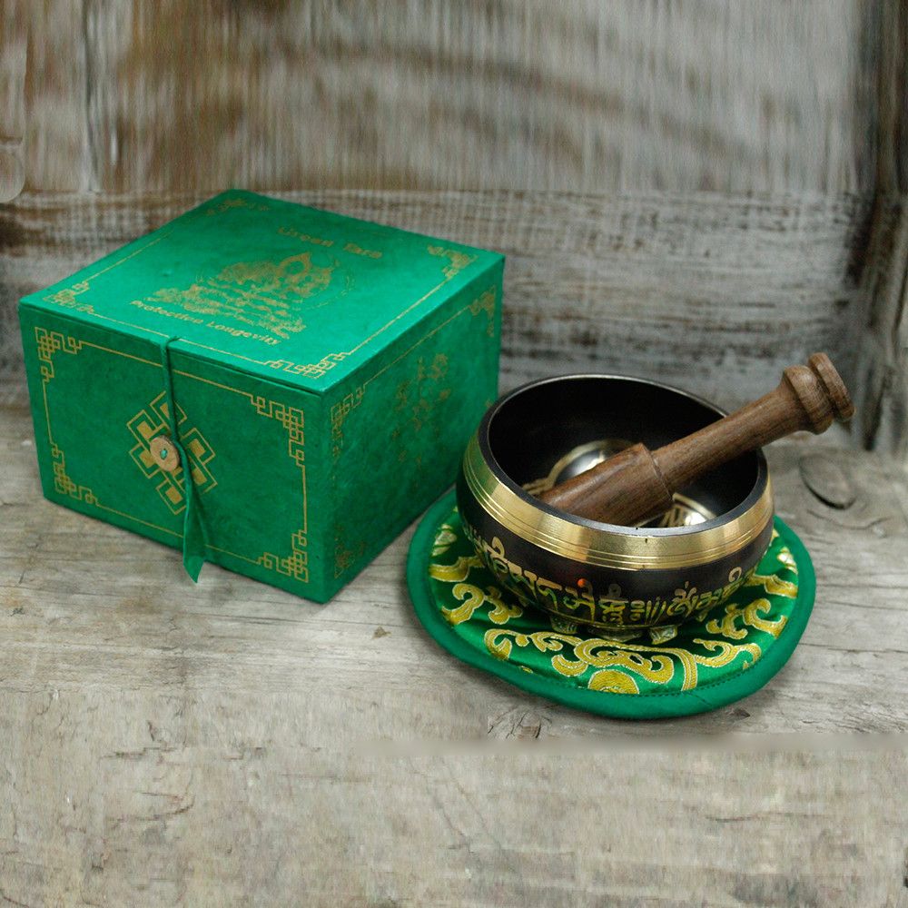 Klangschalen-Set Grüne Tara 10cm (min. 380g)