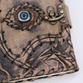 Braun-beiges Buch - Deko Böser Blick - 160 Seiten mit Büttenrand - 17x12.5cm