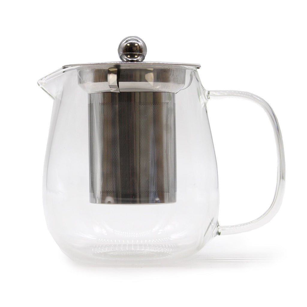 Skleněná čajová konvička se sítkem – moderní design – 550ml