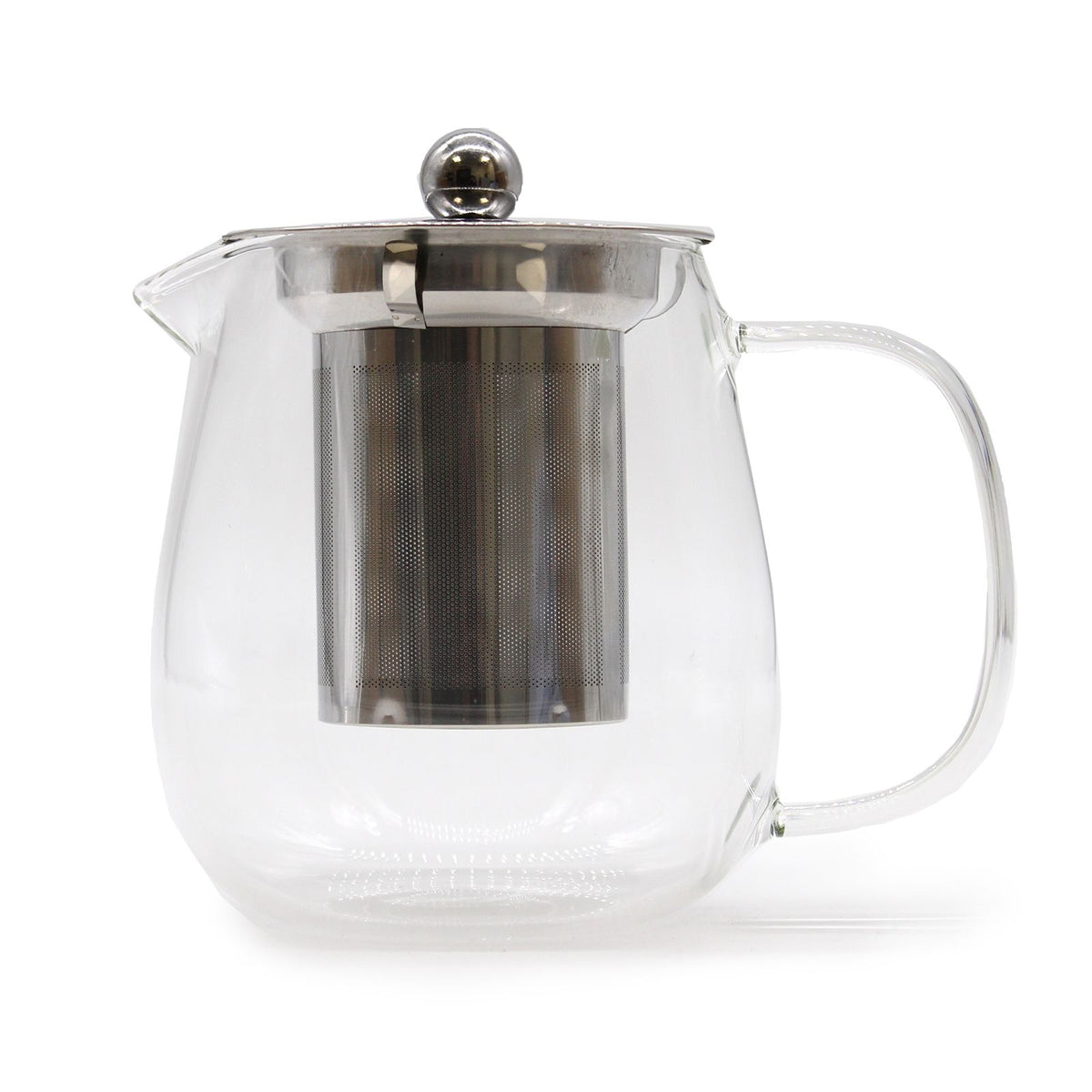 Skleněná čajová konvička se sítkem – moderní design – 550ml