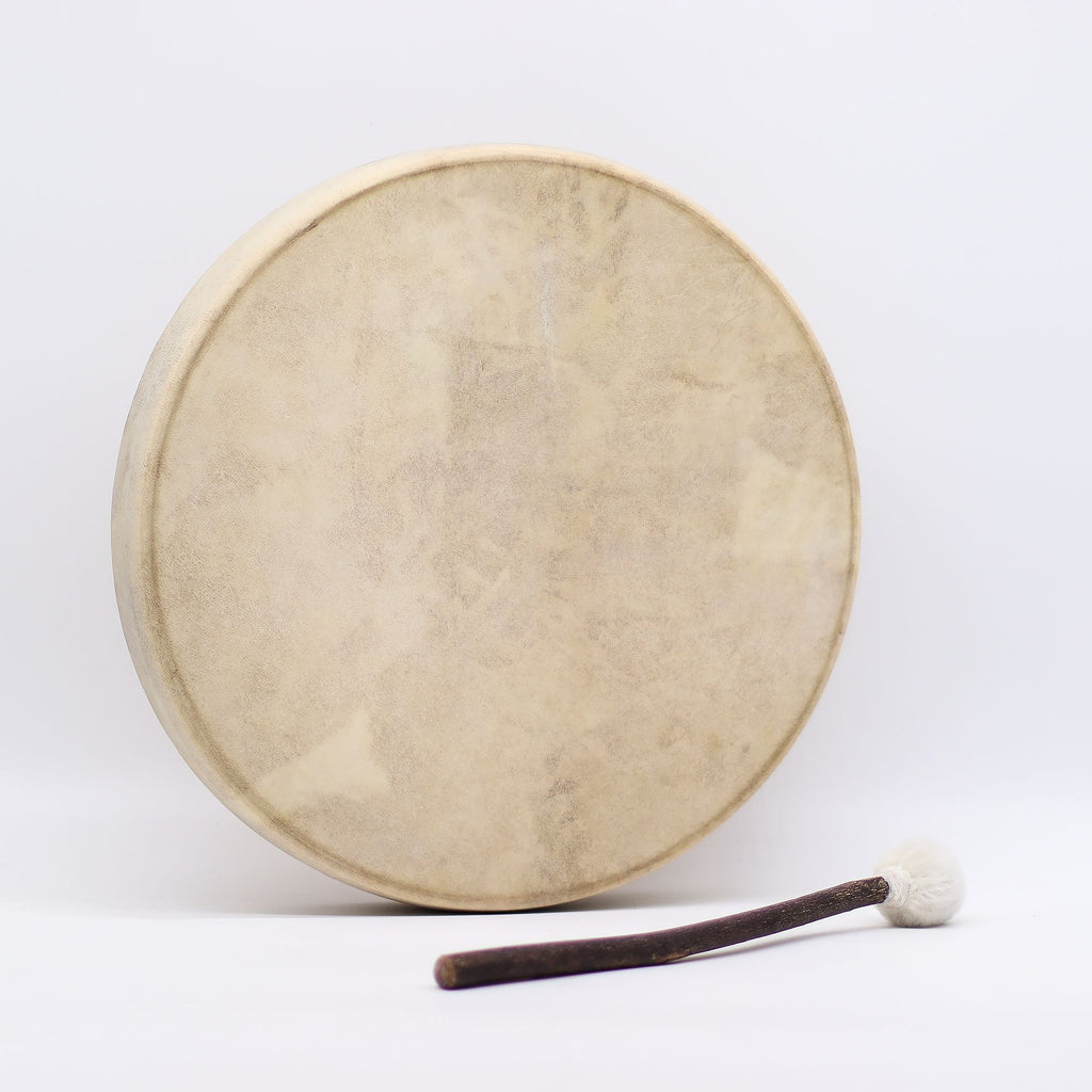 Geist des Bären - Schamanentrommel & Schlägel - stimmbar - 40cm