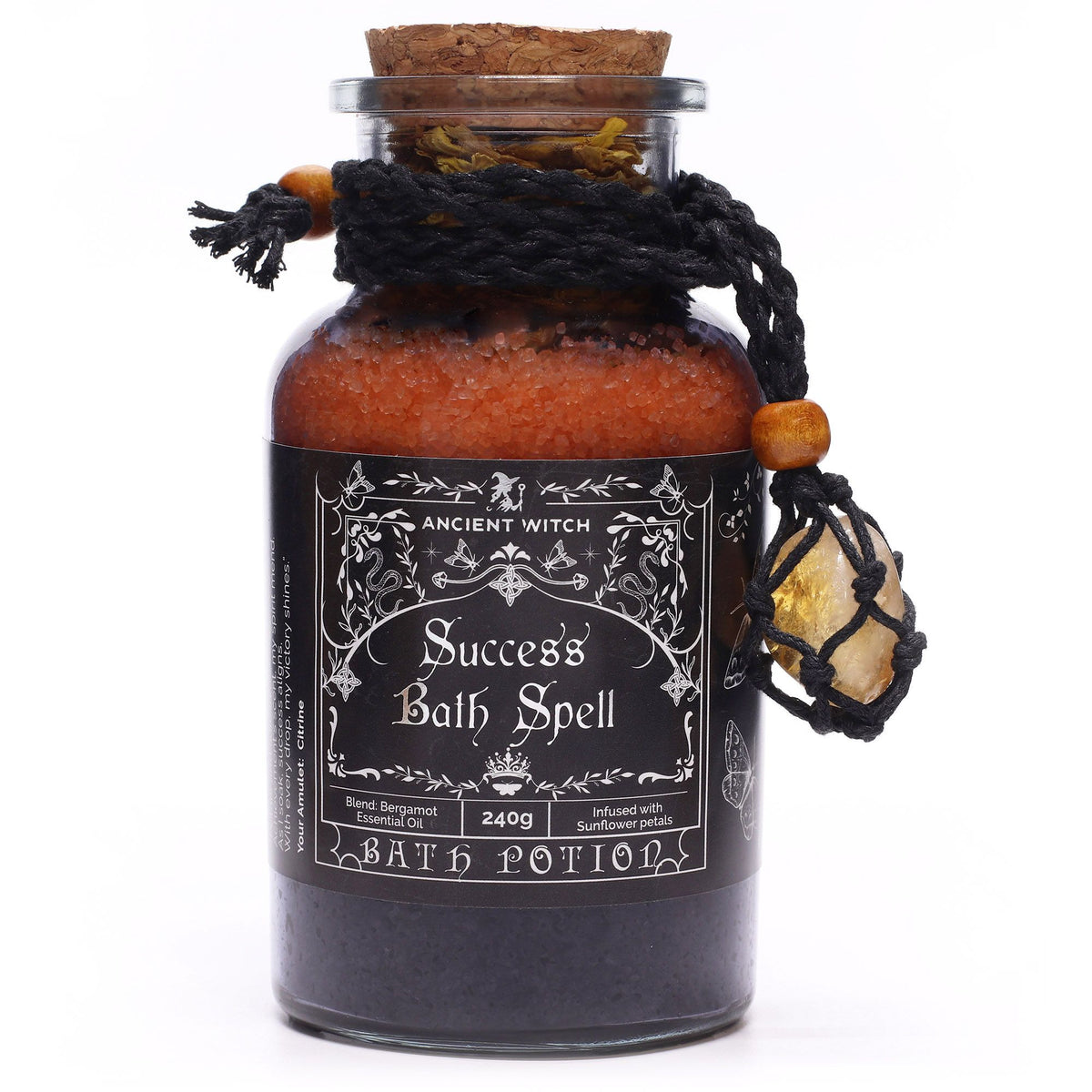 Ancient Witch fürdővarázs-főzet és citrin kristály amulett - Siker