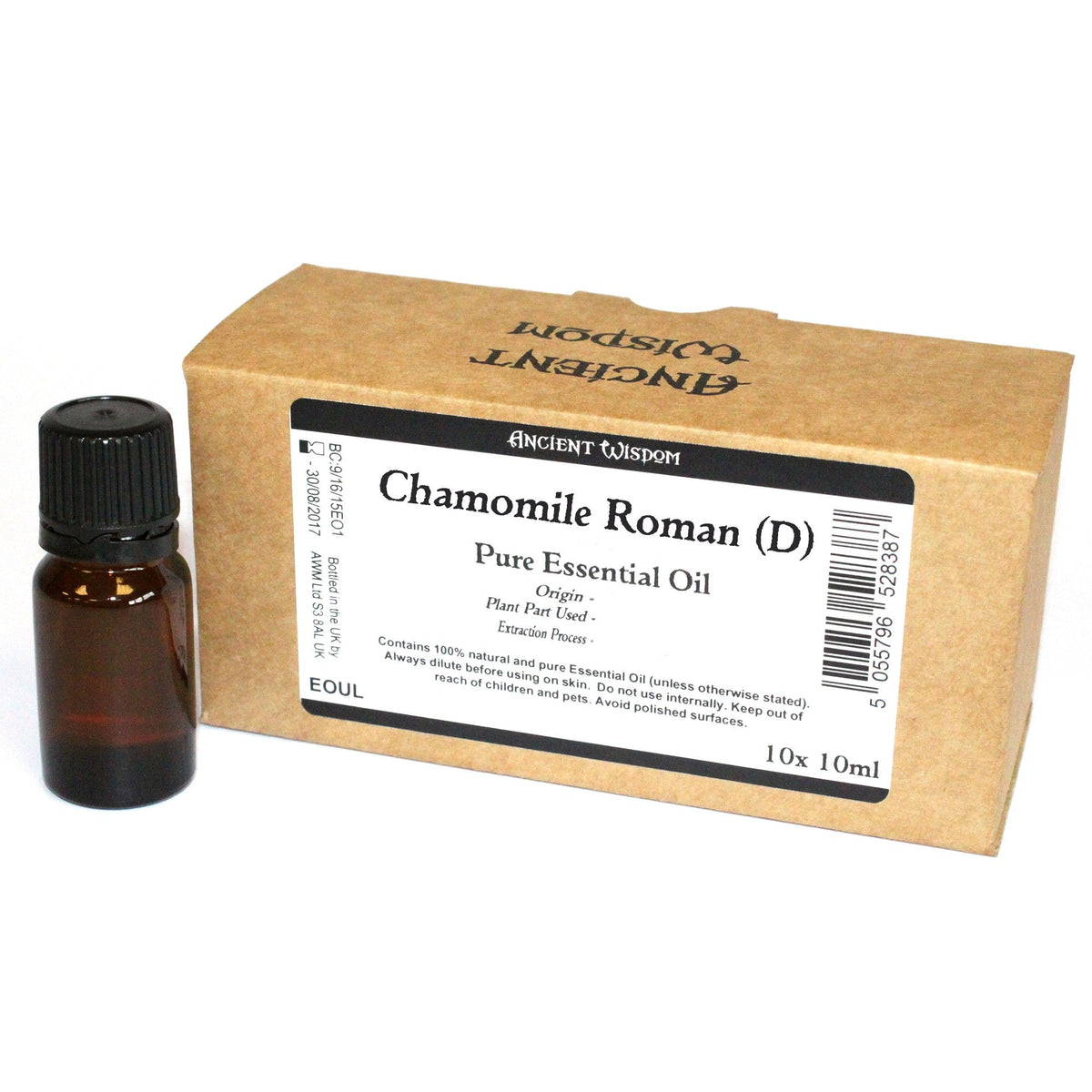 10x 10 ml római kamilla (hígított) illóolaj - címke nélkül