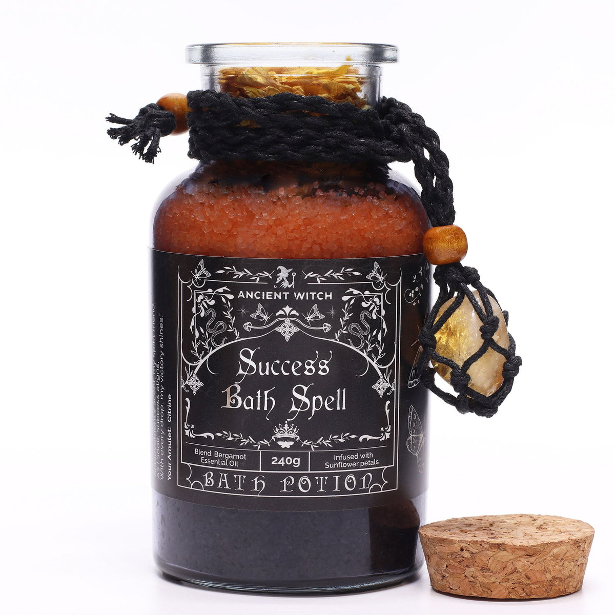 Ancient Witch fürdővarázs-főzet és citrin kristály amulett - Siker