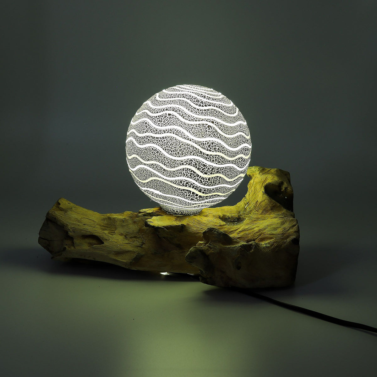 DriftGlow lámpa szürke Luna búra