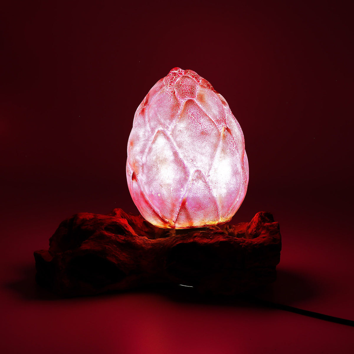 DriftGlow lámpa repedezett lótuszvirág búra - Lila