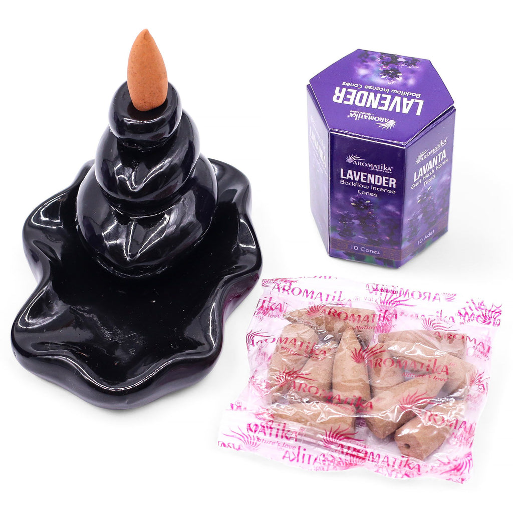 Masala visszafolyós füstölőkúp, 10 db – levendula
