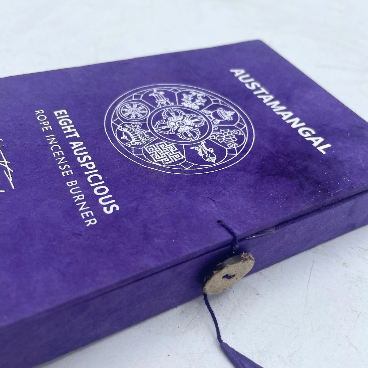 Kötélfüstölő és ezüstözött tartó szett - Astamangal