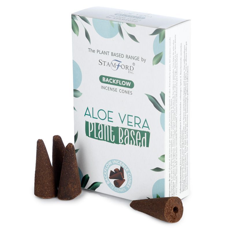Növényi alapú visszafolyós füstölőkúp – aloe vera